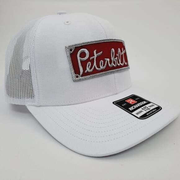 Retro 80s Peterbilt Embroidered Patch Richardson 112 Trucker Snapback Cap 379 main image 4